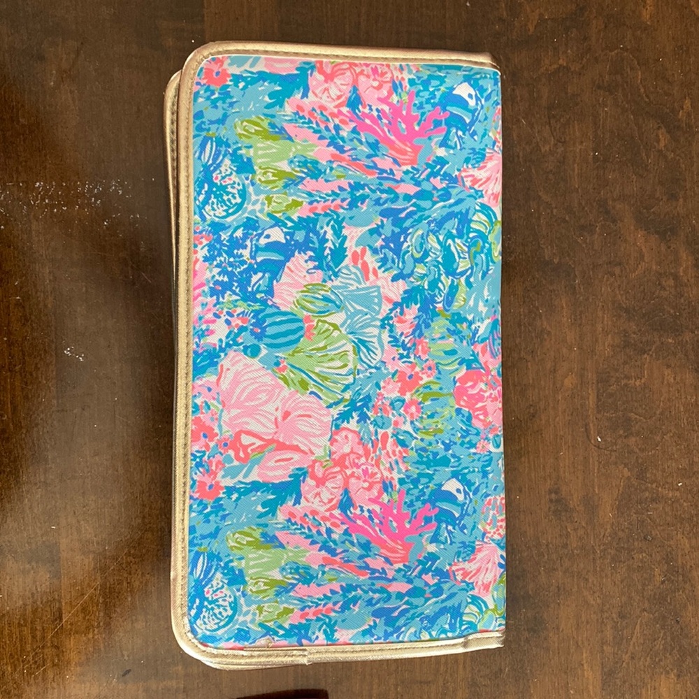 Lilly Pulitzer travel document wallet